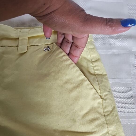 Calvin Klein Women's Yellow Shorts - Picture 7 of 16